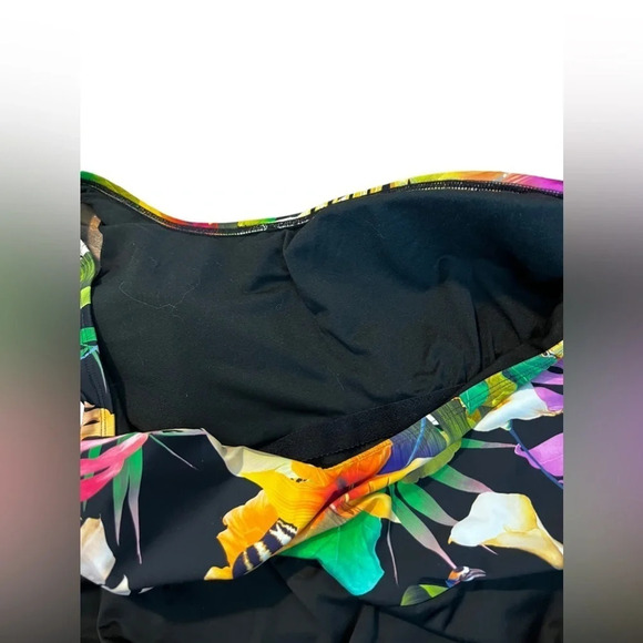 Mynah • Tropical One Shoulder 1 Piece Swimsuit - Picture 7 of 8